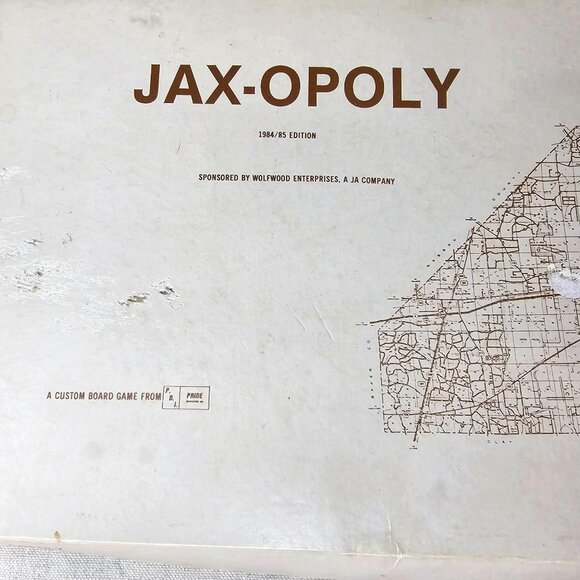 Jax-opoly 1984/85 Edition Board Game Jacksonville FL 1st Edition Open Box Rare - Picture 5 of 16